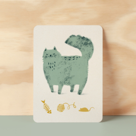 Postcard | Fluffy cat