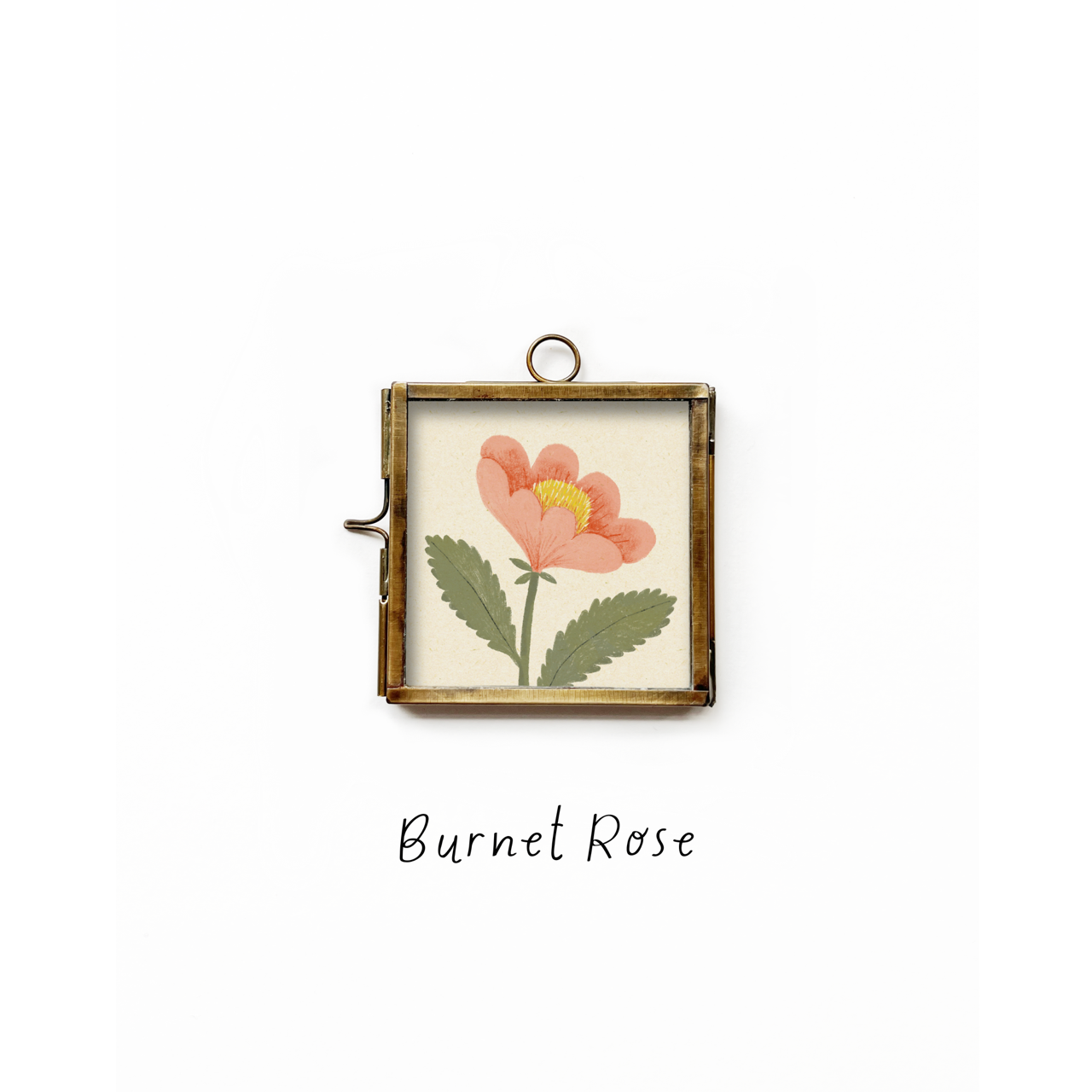 Glass frame with print | 50x50mm