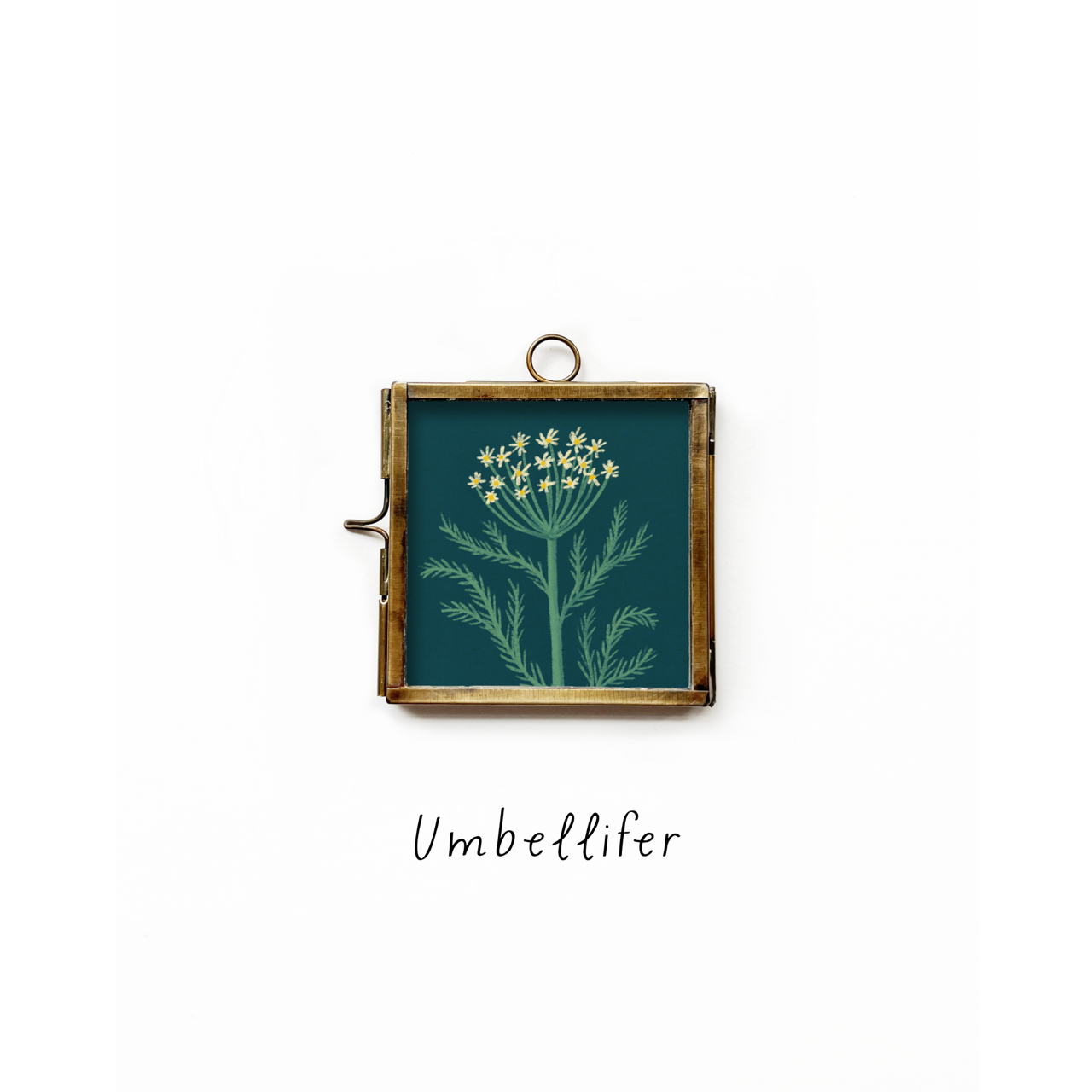Glass frame with print | 50x50mm