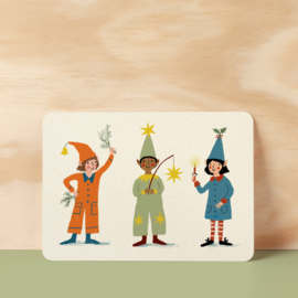 Postcard | Jolly elfs