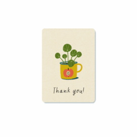 Minikaartje | Thank you pilea