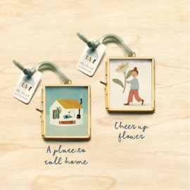Glass frame | gold | 79x69mm