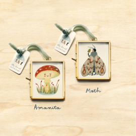 Glass frame | gold | 79x69mm