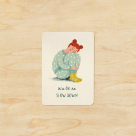 Note card | Slow down