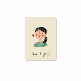 Mini card | Thank you kiss