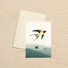 Greeting card | Barn swallow