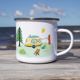 Enamel mug | Happy camper