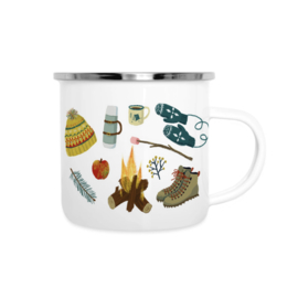 Enamel mug | Winter walk