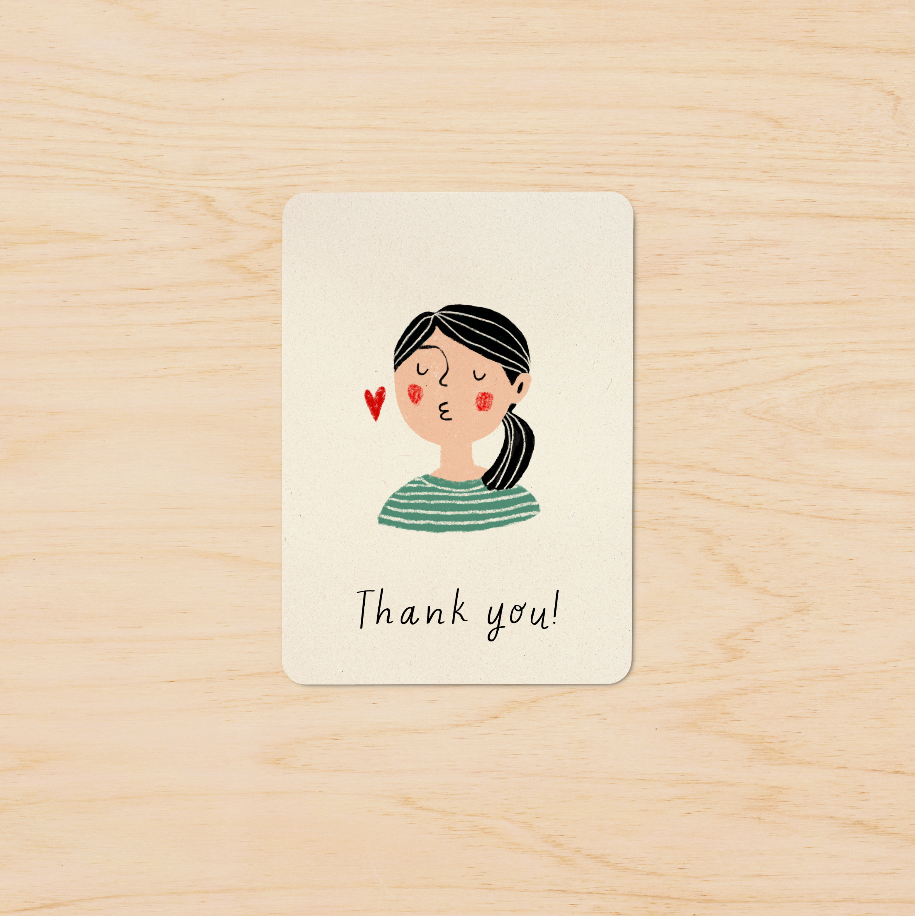 Mini card | Thank you kiss