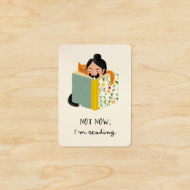 Note card | Book worm