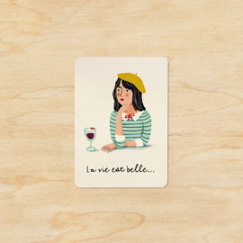 Note card | La vie est belle…