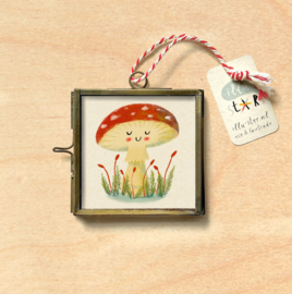 Glass frame | 65x65mm | Amanita