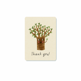 Minikaartje | Thank you tree