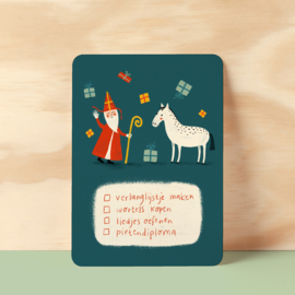 Postcard | Sint checklist