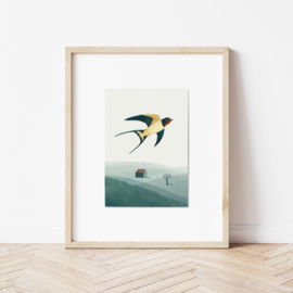 A5 print | Barn swallow