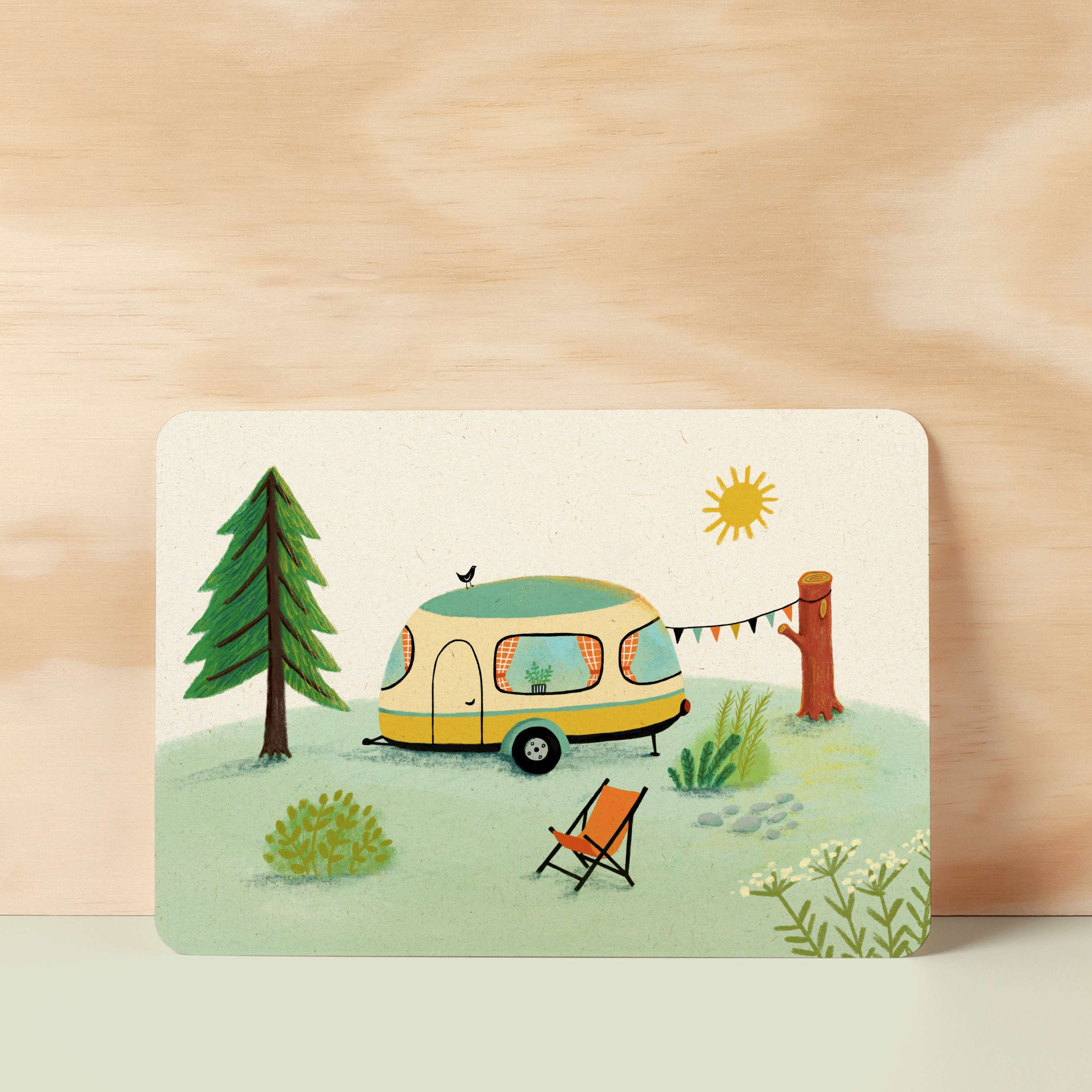 Postcard | Happy camper