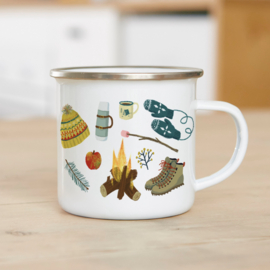 Enamel mug | Winter walk