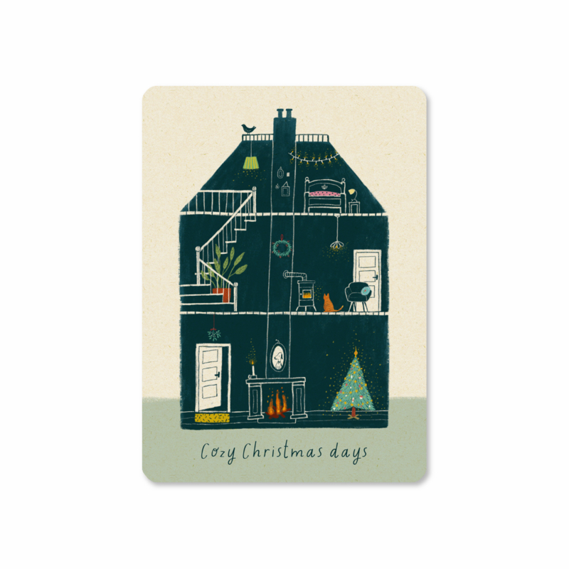 Postcard | a Christmas house