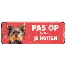 Waarschuwingsbord terrier