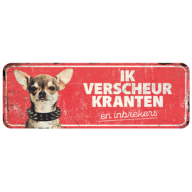 Waarschuwingsbord chihuahua