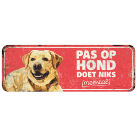 Waarschuwingsbord labrador