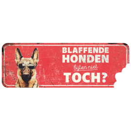 Waarschuwingsbord german shepherd