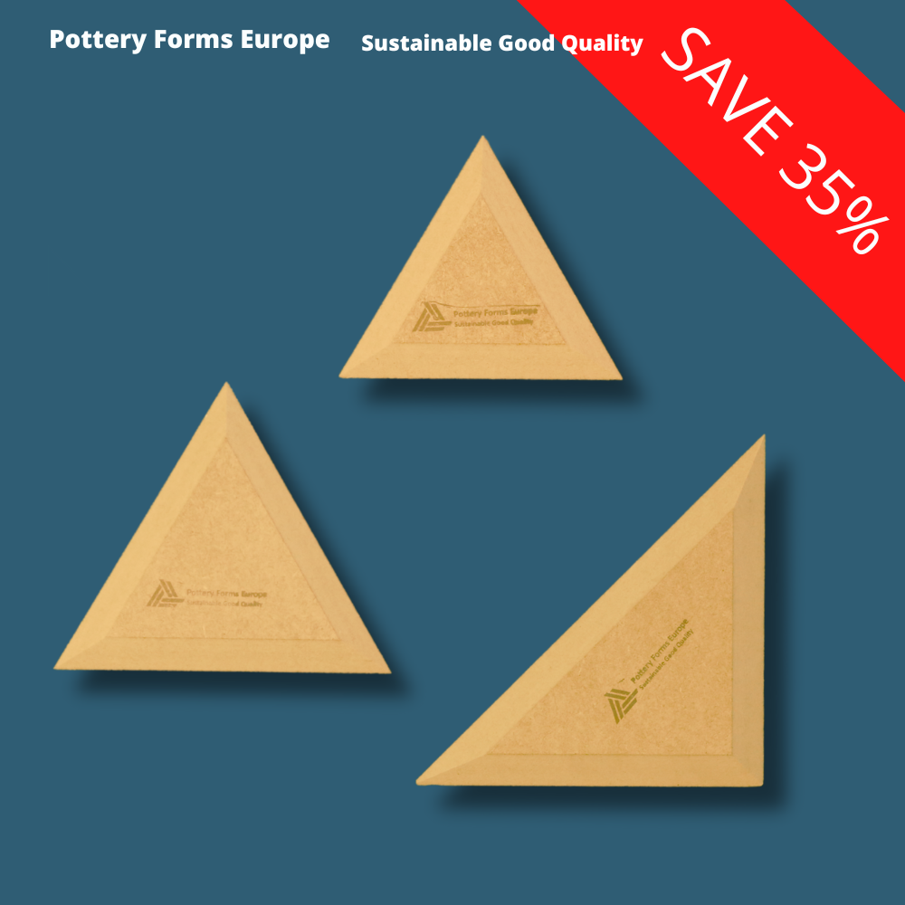 Driehoek Hard Edge set van 3 stuks