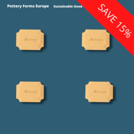 Plaque rectangle 4,5 x 6 inch / 11.4 x 15.2 cm (pack 4 pcs)