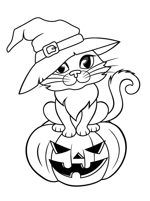 Cat Pumpkin Clay Stamp
