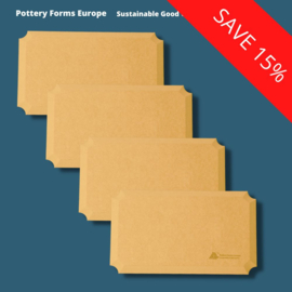 Plaque rectangle 8 x 13 inch / 20.3 x 33 cm (pack 4 pcs)