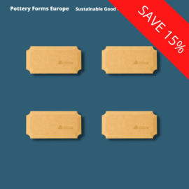 Plaque rectangle 5 x 10 inch  / 12.7 x 25.4 cm (pack 4 pcs)