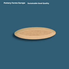 Snack Tray Oval Soft Edge 3,5 x 12 inch (8,9 x 30,5 cm)