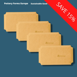 Plaque rectangle 6.5 x 11.5 inch / 16.5 x 29.2 cm (pack 4 pcs)