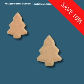 Christmas Trees Hard Edge Set 2 pcs