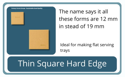 Thin Square Pottery Forms Europe