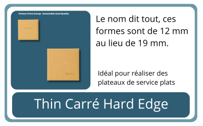 Thin Carré Pottery Forms Europe