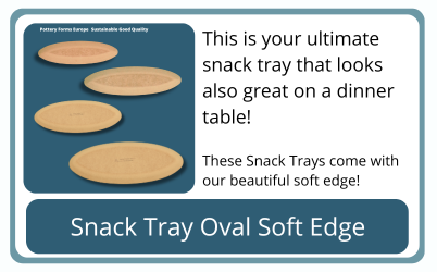 Snack Tray Oval Pottery Forms Europe