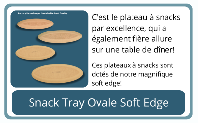 Snack Tray Oval Pottery Forms Europe