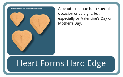 Hearts shape Pottery Forms Europe