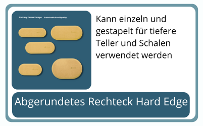 Abgerundete Rechteck Pottery Forms Europe