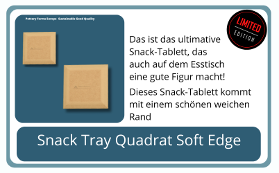Quadsratisch Snack Tray Pottery Forms Europe