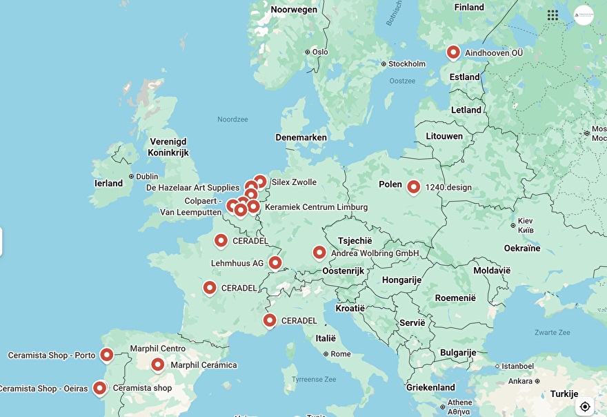 Distributors Pottery Forms Europe