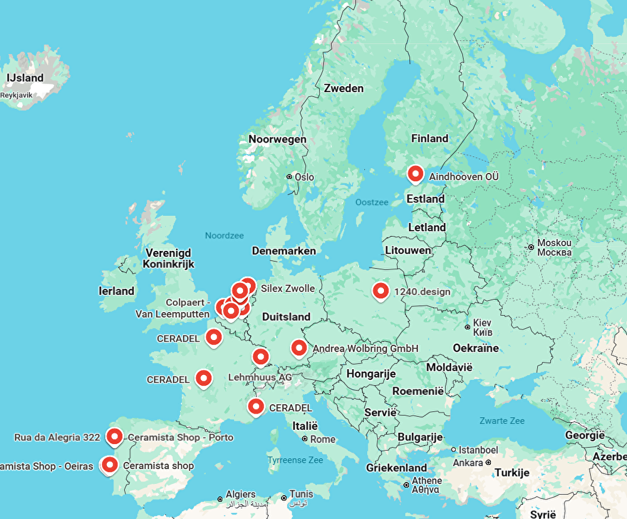 Distributors Pottery Forms Europe