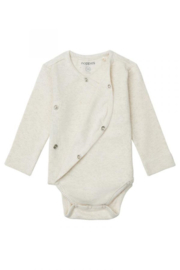 Noppies overslag romper Nino oatmeal | maat 50 - 62