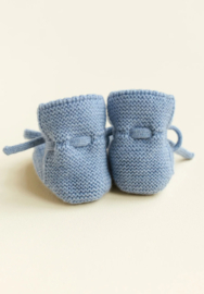 Hvid Booties Light Blue