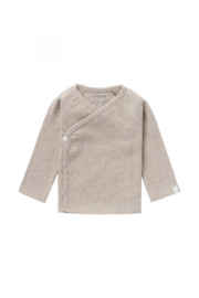 Noppies overslag top Nanyuki taupe melange | maat 50 - 62