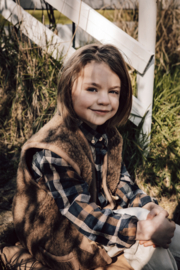 Alwero bodywarmer Alpen junior bark | maat 80 - 122