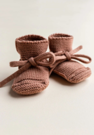 Hvid Booties Terracotta