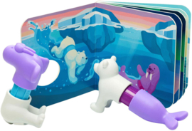 SmartMax storybooks Walrus en ijsbeer - magnetische bouwdieren met boekje