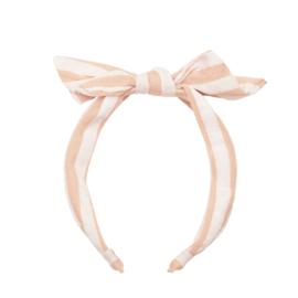 Rockahula haarband streep roze/wit